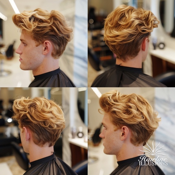 ๐ Elite Virgin Blonde Hair System: Model's Secret Weapon - Picture 4 of 9